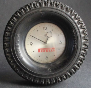 Pirelli Tires Stelvio Advertising-Tableclock 1965 (3926)